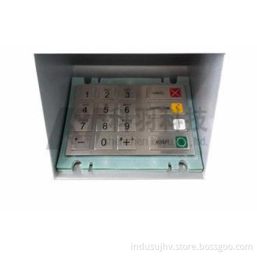 PCI 1.3 ATM EPP Pin Pad , Stainless Steel 16 Key Waterproof